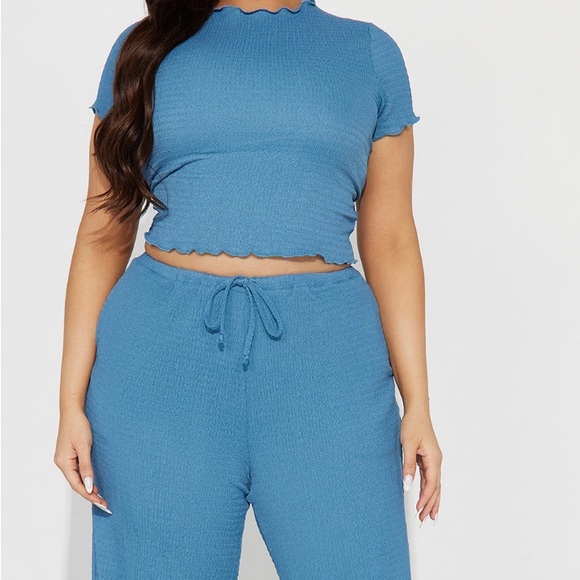 Blue Women's 2 Piece Pant Set - Picture 1 of 6